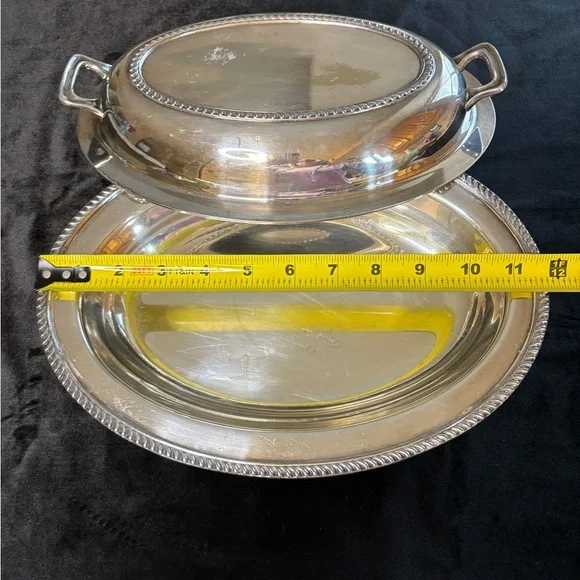 Poole Silver Plated Serving Dish - Picture 8 of 9